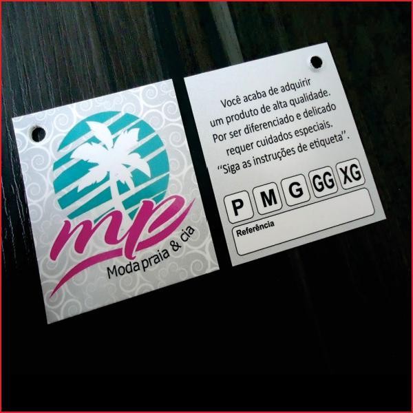 2000 Tags Pequena Furada - 4/0 ou 4/1
