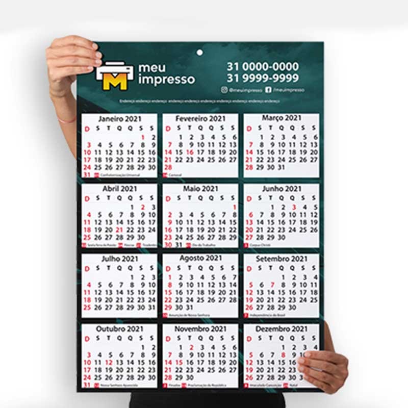 1000 CALENDÁRIOS A3