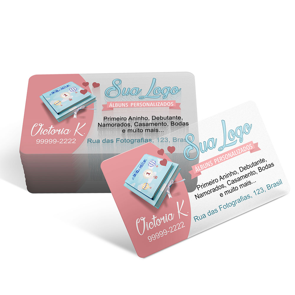Cartão PVC Translúcido 0,30 mm com Tinta Branca · 86 × 47 mm — 100 unidades